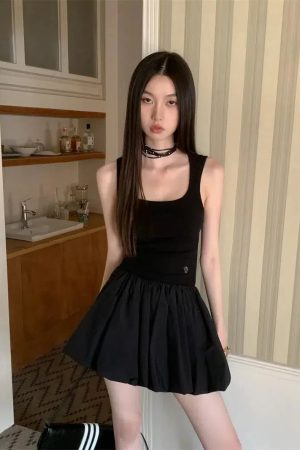 Quick Outfits, Modest Fashion Outfits Ideas Bubble Mini Dress