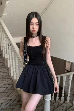 Quick Outfits, Modest Fashion Outfits Ideas Bubble Mini Dress