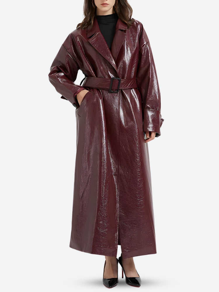 Quick Outfits, Modest Fashion Outfits Ideas Burgundy Faux Leather Coat Quick Outfits, Modest Fashion Outfits Ideas Burgundy Faux Leather Coat
