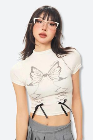 Quick Outfits, Modest Fashion Outfits Ideas Butterfly Crop Top