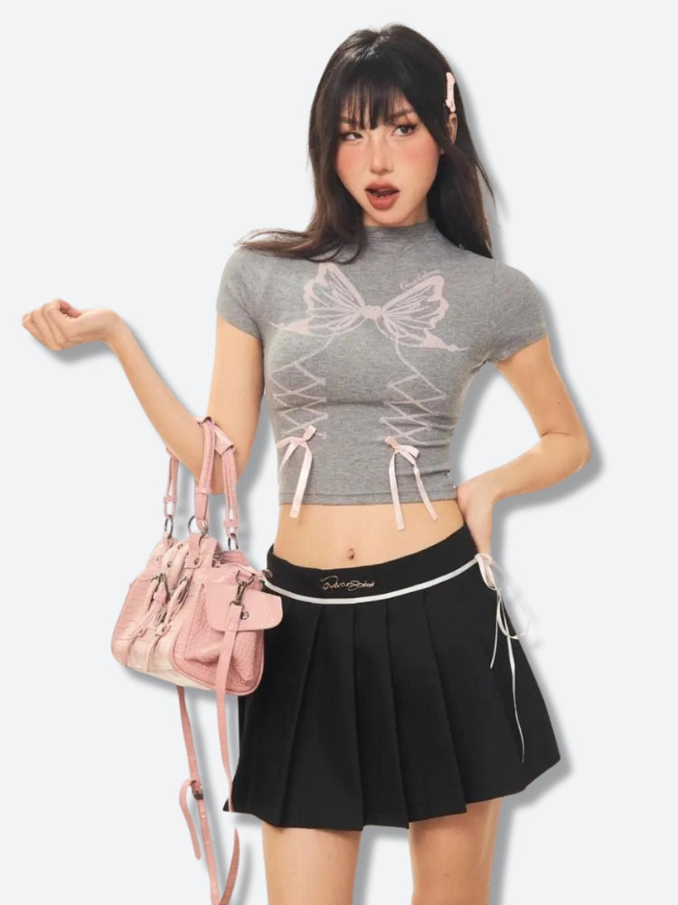 Quick Outfits, Modest Fashion Outfits Ideas Butterfly Crop Top Quick Outfits, Modest Fashion Outfits Ideas Butterfly Crop Top