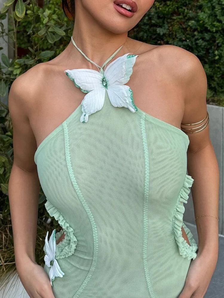 Quick Outfits, Modest Fashion Outfits Ideas Butterfly Cut Out Maxi Dress Quick Outfits, Modest Fashion Outfits Ideas Butterfly Cut Out Maxi Dress