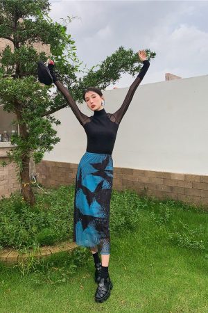 Quick Outfits, Modest Fashion Outfits Ideas Butterfly Midi Pencil Skirt