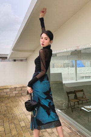 Quick Outfits, Modest Fashion Outfits Ideas Butterfly Midi Pencil Skirt