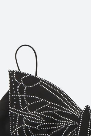 Quick Outfits, Modest Fashion Outfits Ideas Butterfly Rhinestone Top