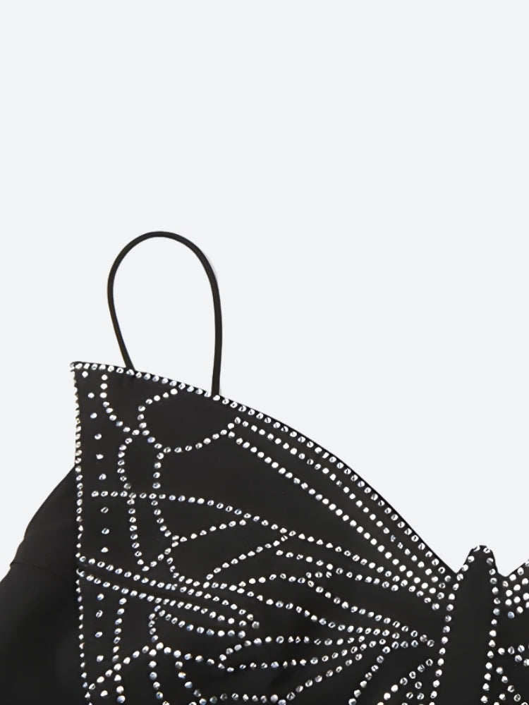 Quick Outfits, Modest Fashion Outfits Ideas Butterfly Rhinestone Top Quick Outfits, Modest Fashion Outfits Ideas Butterfly Rhinestone Top