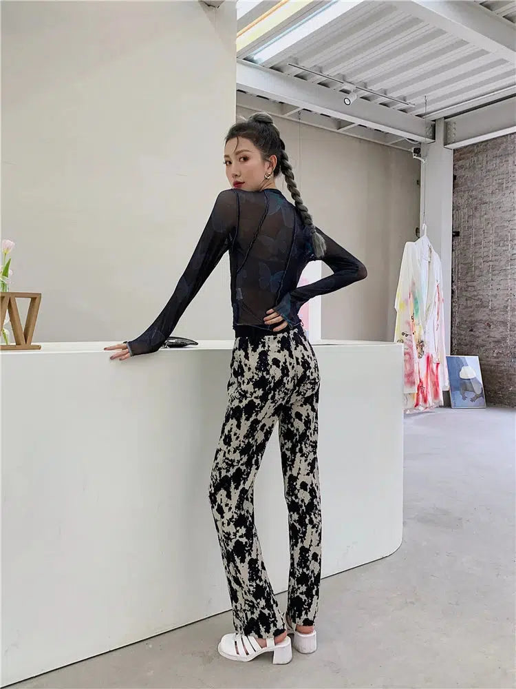 Quick Outfits, Modest Fashion Outfits Ideas Butterfly Seam Detailed Mesh Top Quick Outfits, Modest Fashion Outfits Ideas Butterfly Seam Detailed Mesh Top