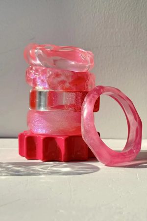 Quick Outfits, Modest Fashion Outfits Ideas Candy Chunky Resin Bracelet