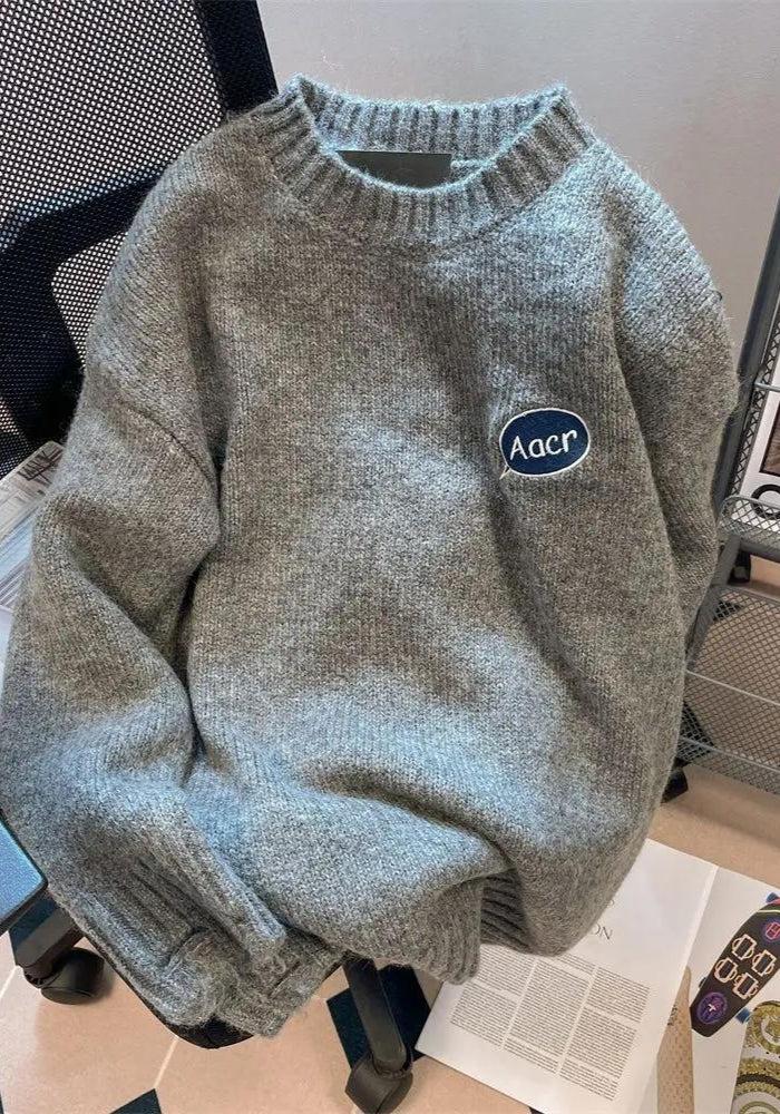 Quick Outfits, Modest Fashion Outfits Ideas Cartoon Embroidered Knitted Sweater Quick Outfits, Modest Fashion Outfits Ideas Cartoon Embroidered Knitted Sweater