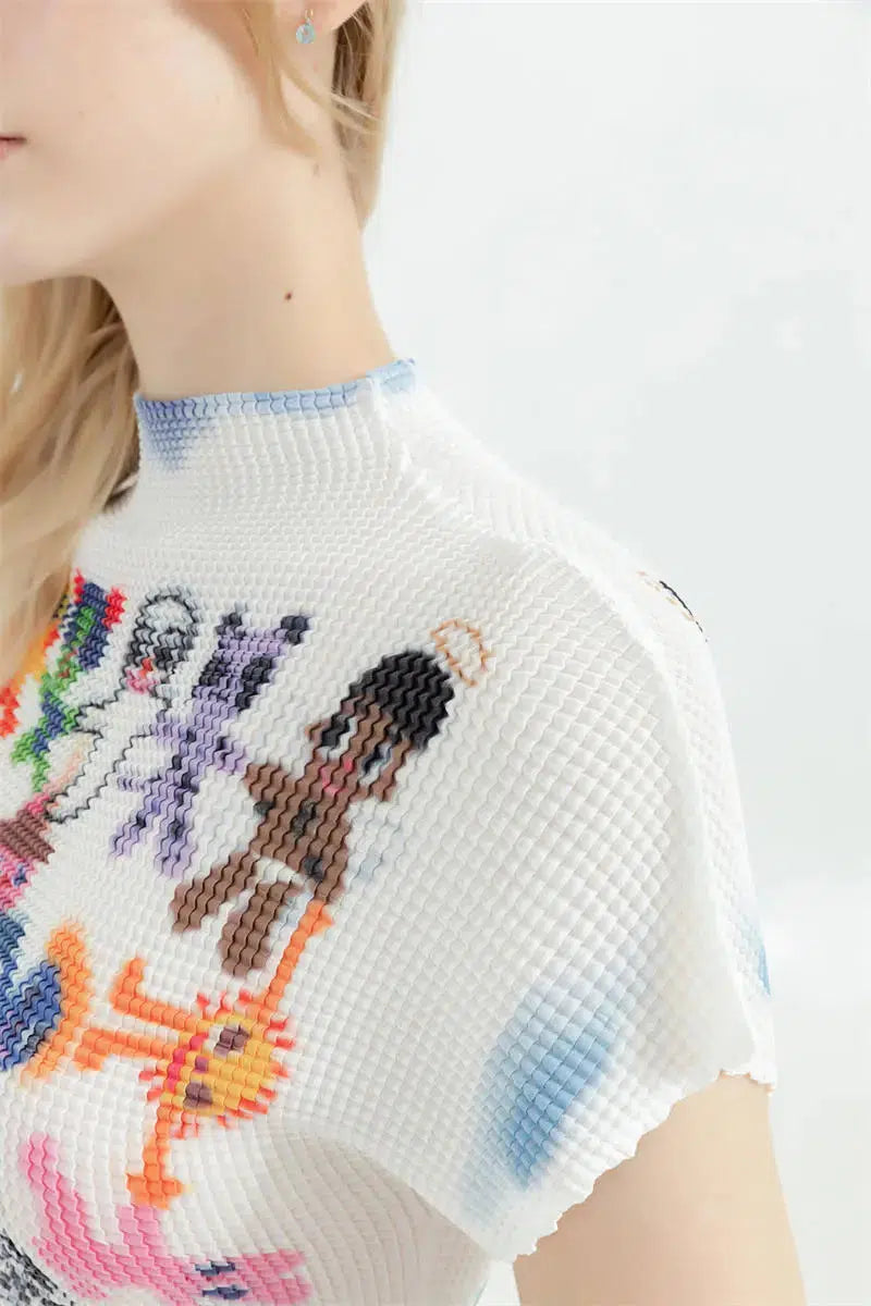 Quick Outfits, Modest Fashion Outfits Ideas Cartoon Figures Printed Top Quick Outfits, Modest Fashion Outfits Ideas Cartoon Figures Printed Top