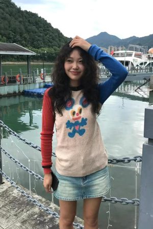 Quick Outfits, Modest Fashion Outfits Ideas Cartoon Mouse Top