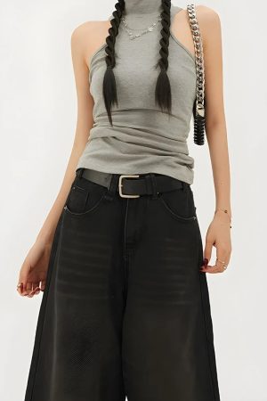 Quick Outfits, Modest Fashion Outfits Ideas Casual Wide Leg Denim Shorts