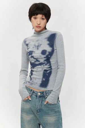 Quick Outfits, Modest Fashion Outfits Ideas Cat High Neck Top