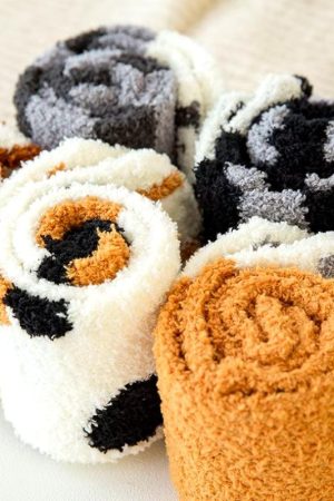 Quick Outfits, Modest Fashion Outfits Ideas Cat Paw Plush Socks