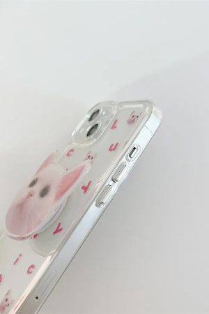 Quick Outfits, Modest Fashion Outfits Ideas Cat Popsocket Clear Phone Case