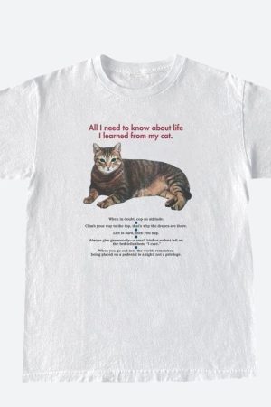 Quick Outfits, Modest Fashion Outfits Ideas Cat Tee