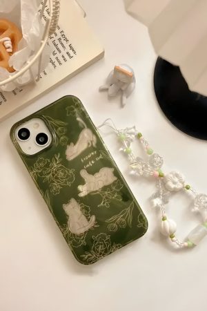 Quick Outfits, Modest Fashion Outfits Ideas Cats & Flowers Phone Case