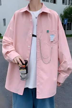 Quick Outfits, Modest Fashion Outfits Ideas Chain Detailed Long Sleeve Shirt