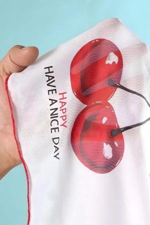 Quick Outfits, Modest Fashion Outfits Ideas Cherry Crop Top & Bikini Set