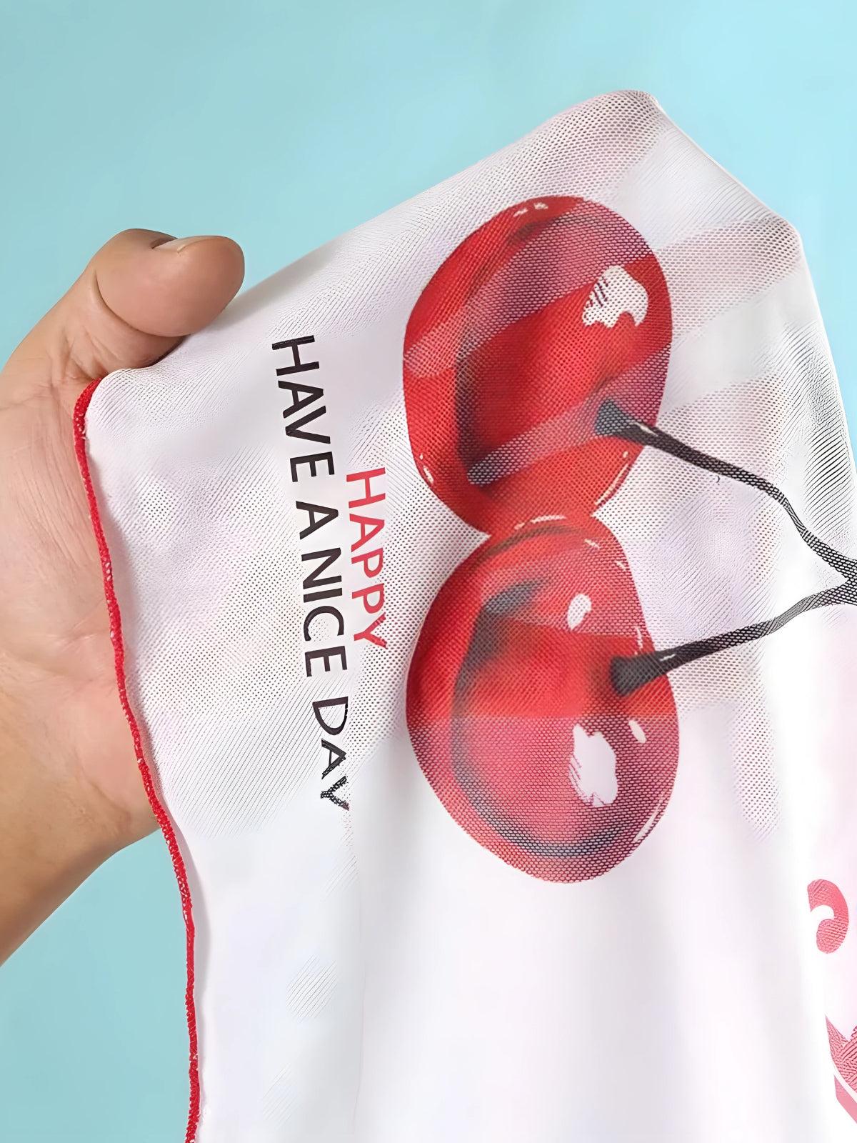 Quick Outfits, Modest Fashion Outfits Ideas Cherry Crop Top & Bikini Set Quick Outfits, Modest Fashion Outfits Ideas Cherry Crop Top & Bikini Set