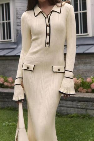 Quick Outfits, Modest Fashion Outfits Ideas Classic Ribbed Midi Dress