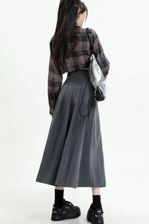 Quick Outfits, Modest Fashion Outfits Ideas College Girl Pleated A-Line Midi Skirt
