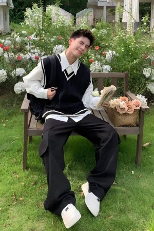 Quick Outfits, Modest Fashion Outfits Ideas College Knit Sweater Vest