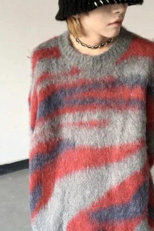 Quick Outfits, Modest Fashion Outfits Ideas Colorful Patterned Knitted Sweater