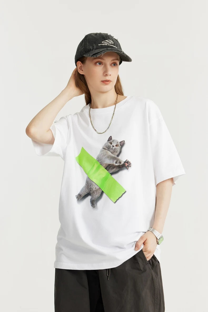 Quick Outfits, Modest Fashion Outfits Ideas Contemporary Cat Art Tee