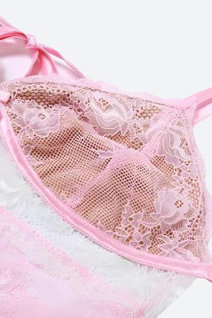 Quick Outfits, Modest Fashion Outfits Ideas Coquette Bow Backless Lace Top