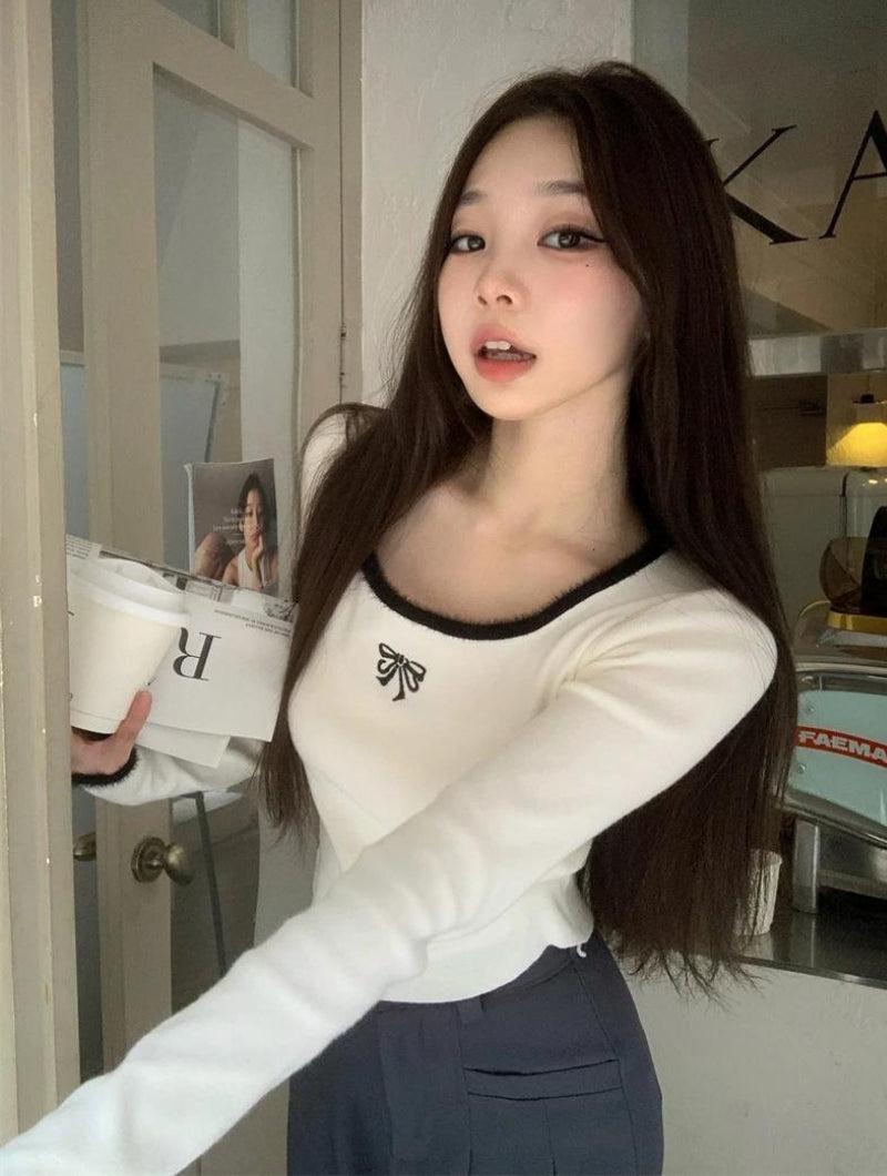 Quick Outfits, Modest Fashion Outfits Ideas Coquette Bow Fluffy Neck Top Quick Outfits, Modest Fashion Outfits Ideas Coquette Bow Fluffy Neck Top