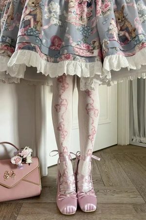 Quick Outfits, Modest Fashion Outfits Ideas Coquette Bow Lace Up High Heels