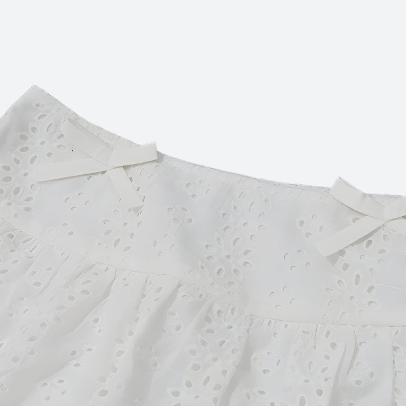 Quick Outfits, Modest Fashion Outfits Ideas Coquette Broderie Anglaise Top & Mini Skirt Two Piece Set Quick Outfits, Modest Fashion Outfits Ideas Coquette Broderie Anglaise Top & Mini Skirt Two Piece Set