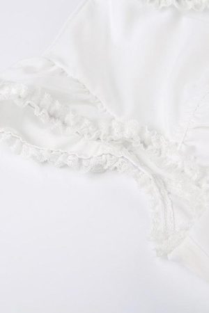 Quick Outfits, Modest Fashion Outfits Ideas Coquette Cap Sleeve Lace Up Top