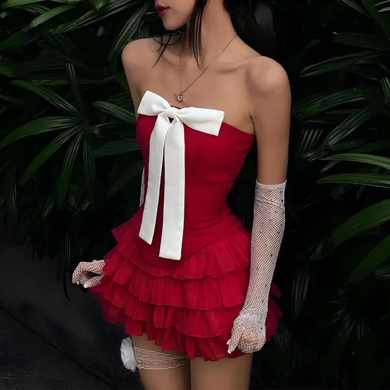 Quick Outfits, Modest Fashion Outfits Ideas Coquette Corset Top & Mini Skirt Two Piece Set Quick Outfits, Modest Fashion Outfits Ideas Coquette Corset Top & Mini Skirt Two Piece Set