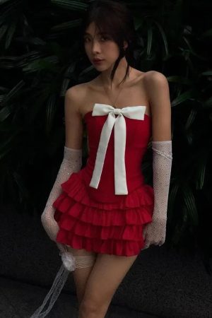 Quick Outfits, Modest Fashion Outfits Ideas Coquette Corset Top & Mini Skirt Two Piece Set