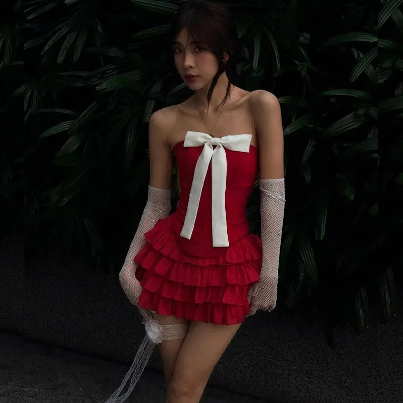 Quick Outfits, Modest Fashion Outfits Ideas Coquette Corset Top & Mini Skirt Two Piece Set Quick Outfits, Modest Fashion Outfits Ideas Coquette Corset Top & Mini Skirt Two Piece Set