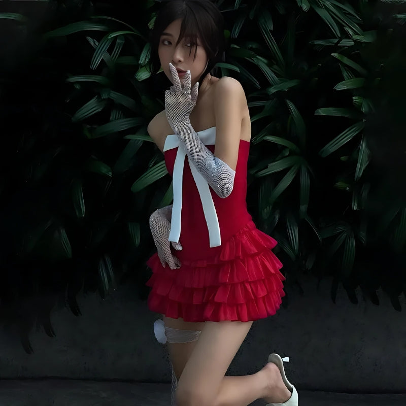 Quick Outfits, Modest Fashion Outfits Ideas Coquette Corset Top & Mini Skirt Two Piece Set Quick Outfits, Modest Fashion Outfits Ideas Coquette Corset Top & Mini Skirt Two Piece Set