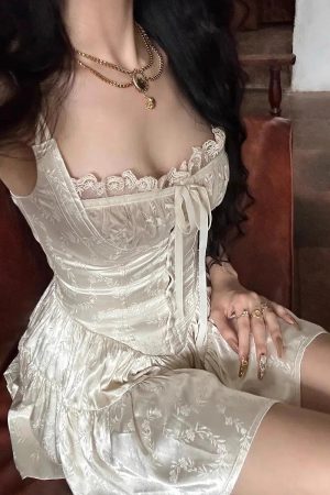 Quick Outfits, Modest Fashion Outfits Ideas Coquette Floral Satin Mini Dress