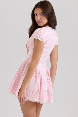 Quick Outfits, Modest Fashion Outfits Ideas Coquette Gingham Mini Dress