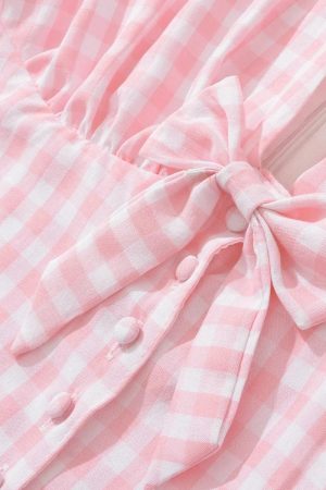 Quick Outfits, Modest Fashion Outfits Ideas Coquette Gingham Mini Dress