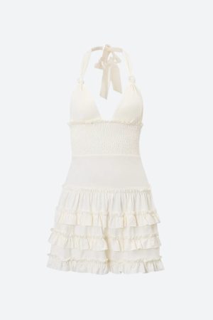 Quick Outfits, Modest Fashion Outfits Ideas Coquette Halter Neck Mini Dress