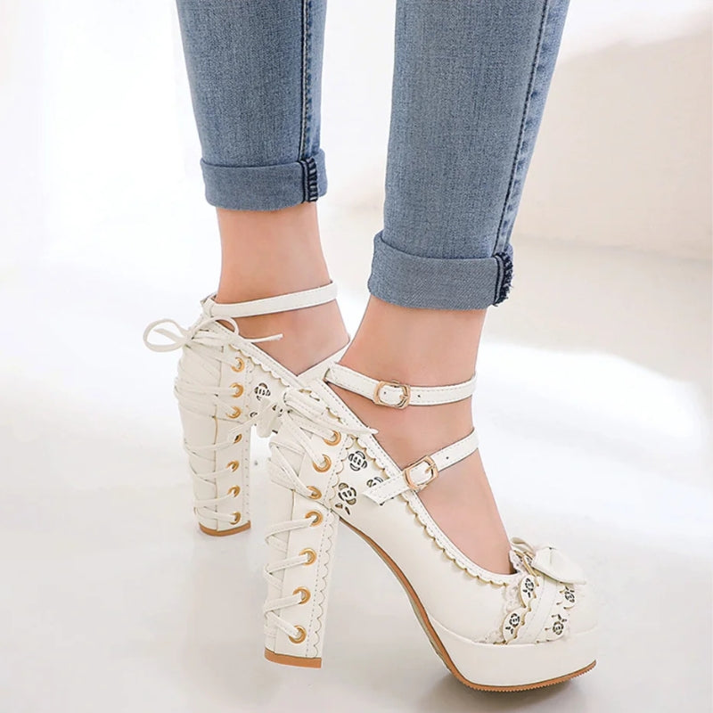 Quick Outfits, Modest Fashion Outfits Ideas Coquette Lace Up High Heels Quick Outfits, Modest Fashion Outfits Ideas Coquette Lace Up High Heels