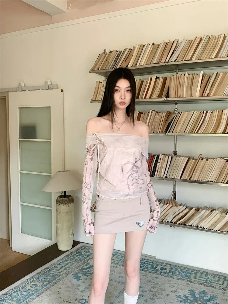 Quick Outfits, Modest Fashion Outfits Ideas Coquette Lace Up Off Shoulder Top Quick Outfits, Modest Fashion Outfits Ideas Coquette Lace Up Off Shoulder Top