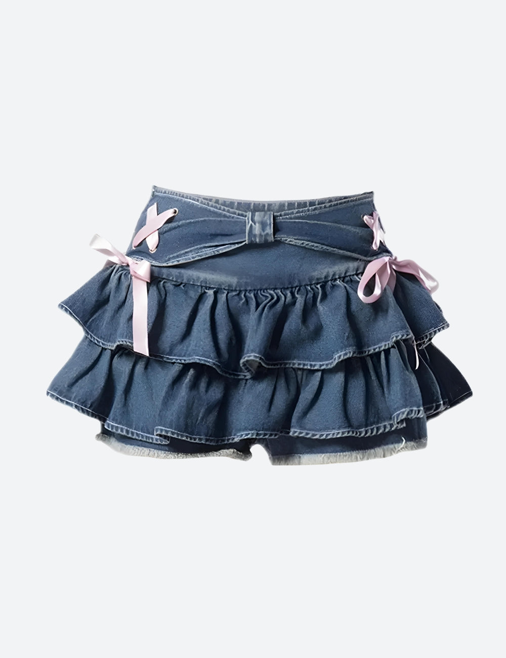 Quick Outfits, Modest Fashion Outfits Ideas Coquette Low Rise Denim Mini Skort Quick Outfits, Modest Fashion Outfits Ideas Coquette Low Rise Denim Mini Skort
