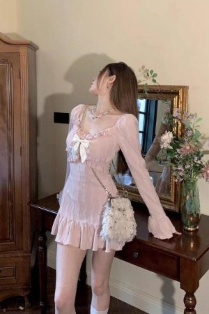 Quick Outfits, Modest Fashion Outfits Ideas Coquette Mini Dress