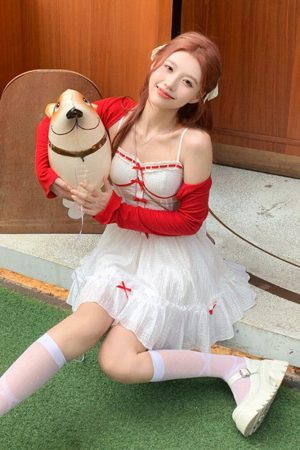 Quick Outfits, Modest Fashion Outfits Ideas Coquette Mini Dress With Cardigan