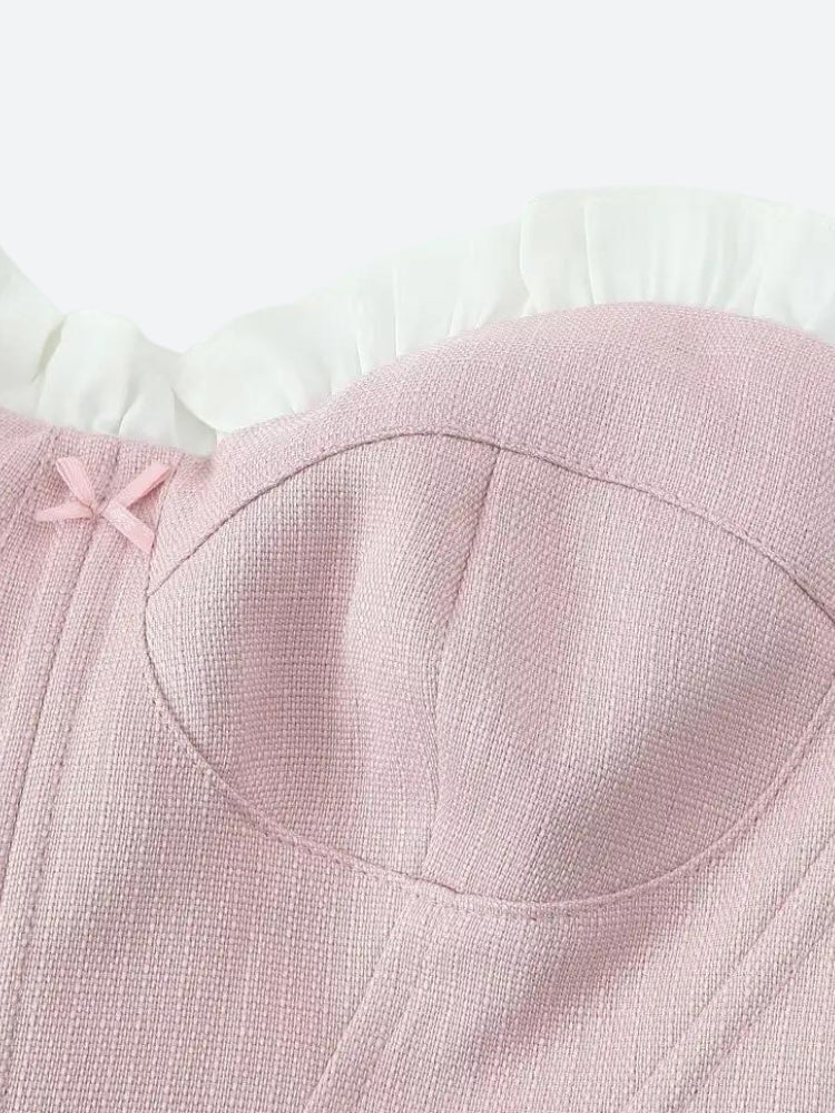 Quick Outfits, Modest Fashion Outfits Ideas Coquette Pink Corset Top Quick Outfits, Modest Fashion Outfits Ideas Coquette Pink Corset Top