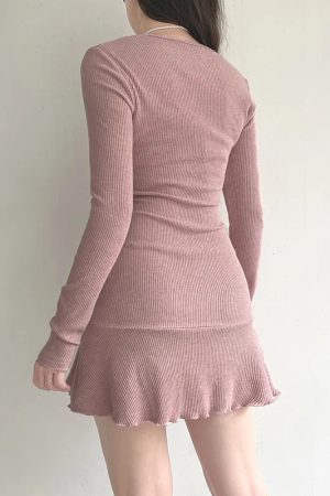 Quick Outfits, Modest Fashion Outfits Ideas Coquette Pink Mini Dress