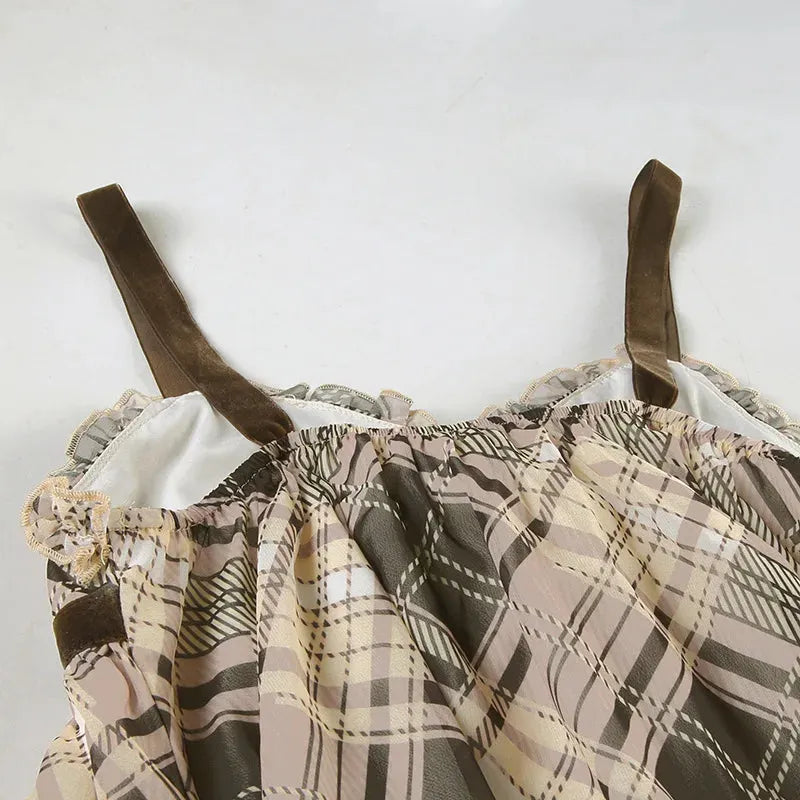 Quick Outfits, Modest Fashion Outfits Ideas Coquette Plaid Mini Dress Quick Outfits, Modest Fashion Outfits Ideas Coquette Plaid Mini Dress